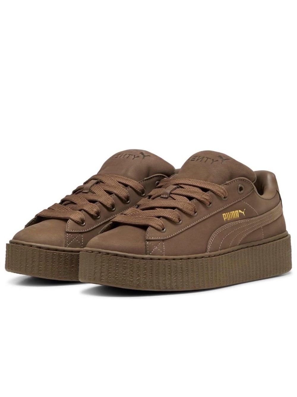 PUMA FENTY Creeper Phatty Nubuck Women’s Sneakers Totally Taupe. Size 6. NEW!